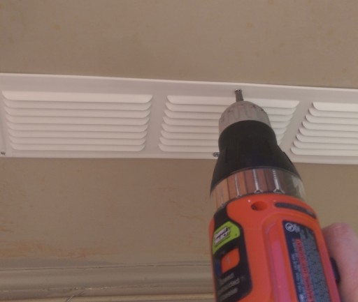 Screwing in Soffit Vents