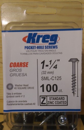 Kreg Coarse 1.25 in. Pocket Hole Screws