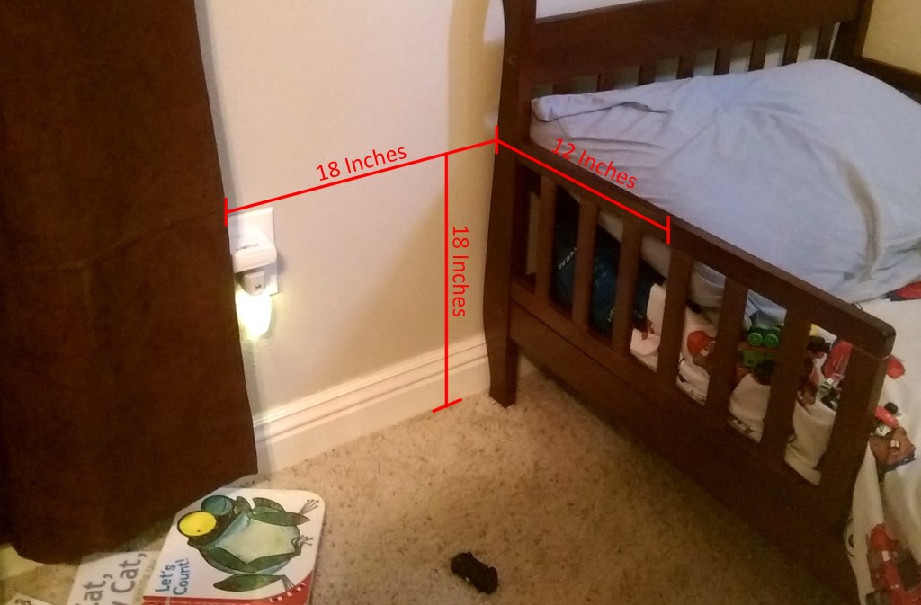 Toddler Bed Night Stand Desired Location