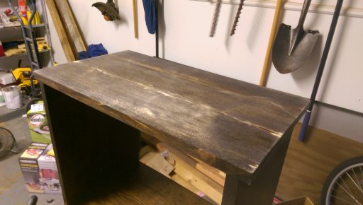 Night Stand with Messed Up Top After Sanding