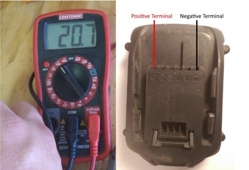 Check Lithium Battery Voltage with Multimeter