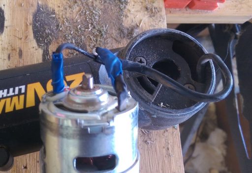 Battery String Trimmer Motor Terminals Repaired