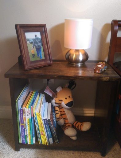 Finished Toddler Night Stand Front View