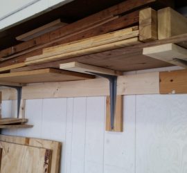 Garage Wood Storage Shelf Finished