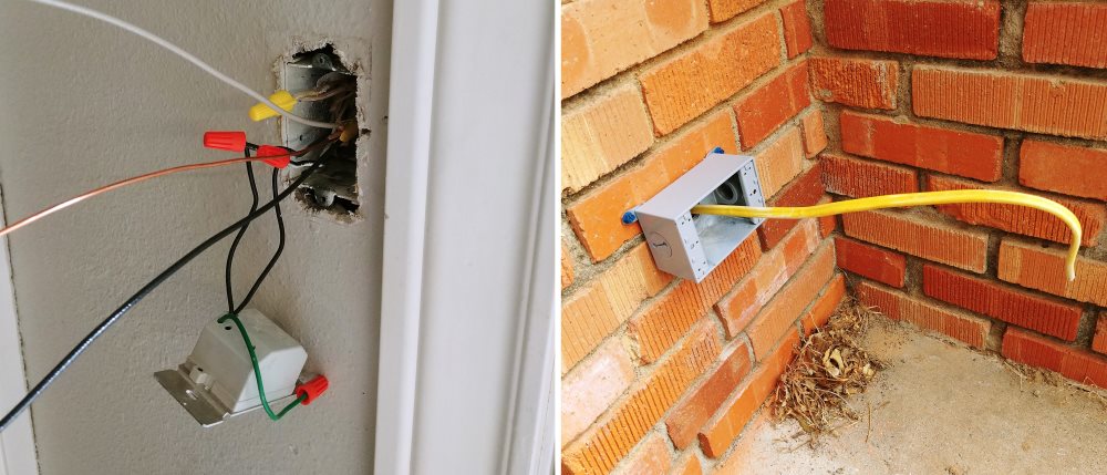 Add An Exterior On A Brick House Homediygeek - How Do I Run An Electrical Wire Through Outside Wall