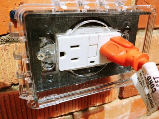 Exterior Outlet on Brick Home